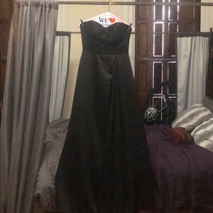 Black Strapless Aline Ballgown